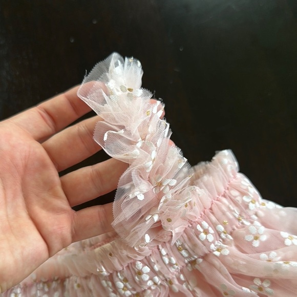 Pink Floral Kids Formal Dress - Picture 6 of 6